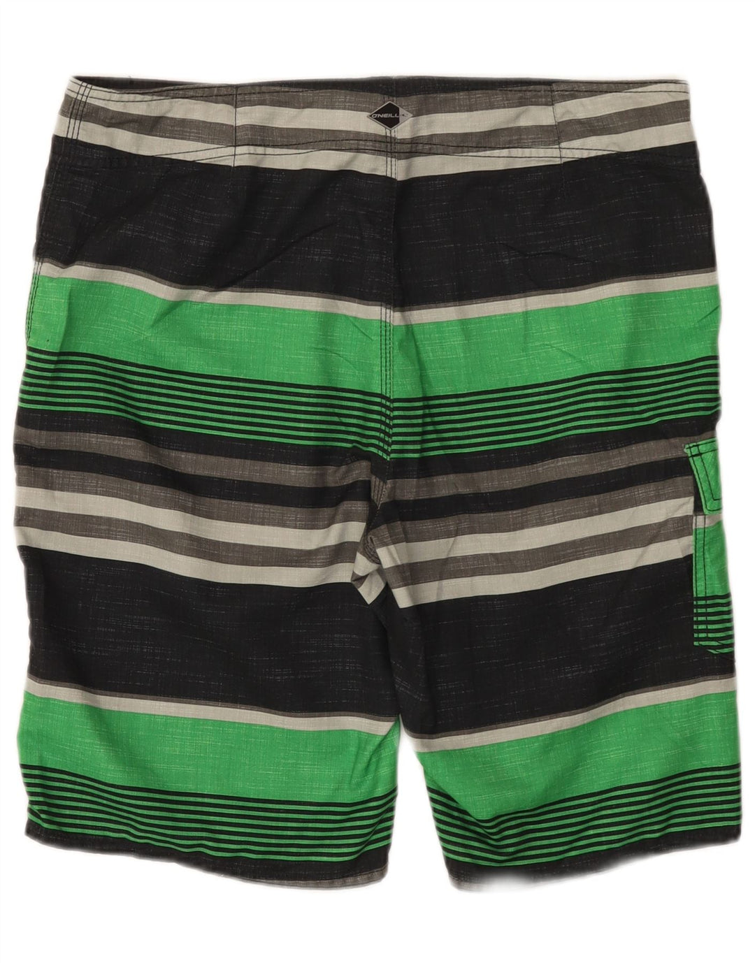 Shorts de natação masculino O'Neill grande poliéster listrado preto