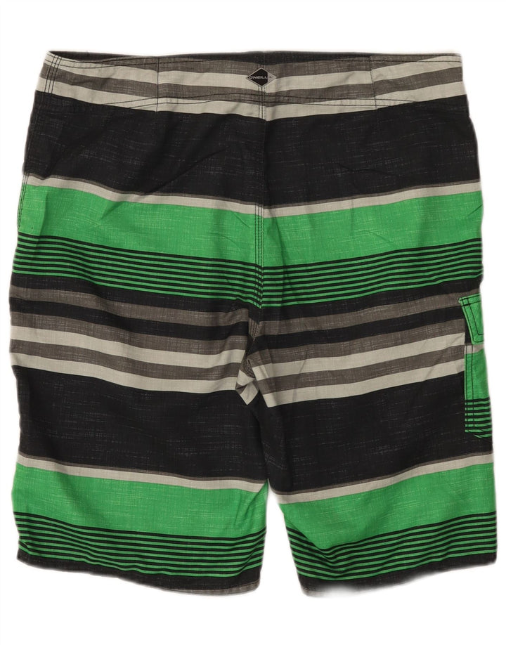 Shorts de natação masculino O'Neill grande poliéster listrado preto
