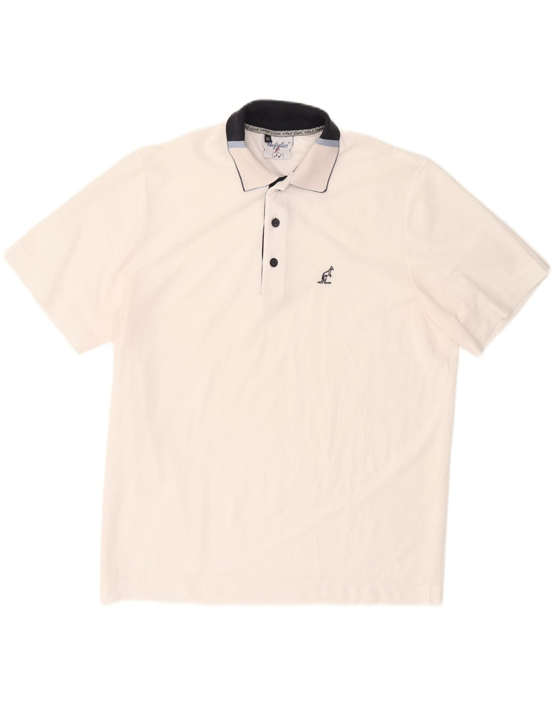 Camisa polo masculina AUSTRALIAN L'ALPINA IT 50 poliéster branco médio