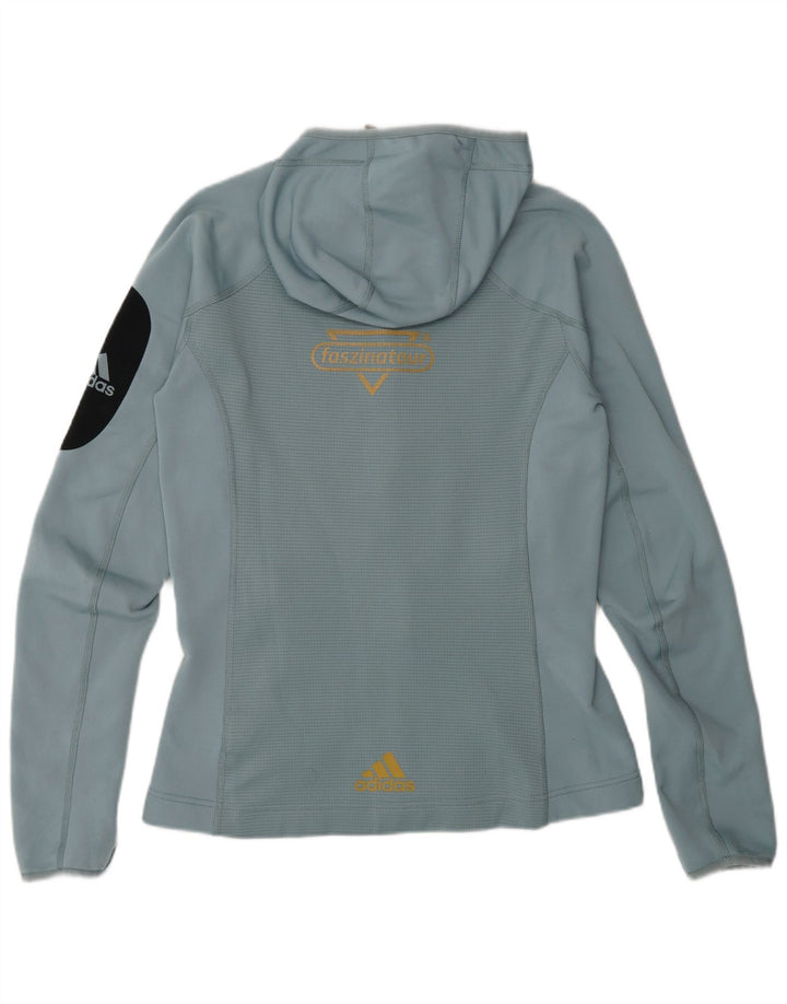 Adidas Womens Terrex Tracksuit Top Jacket UK 12 Medium Blue Colourblock