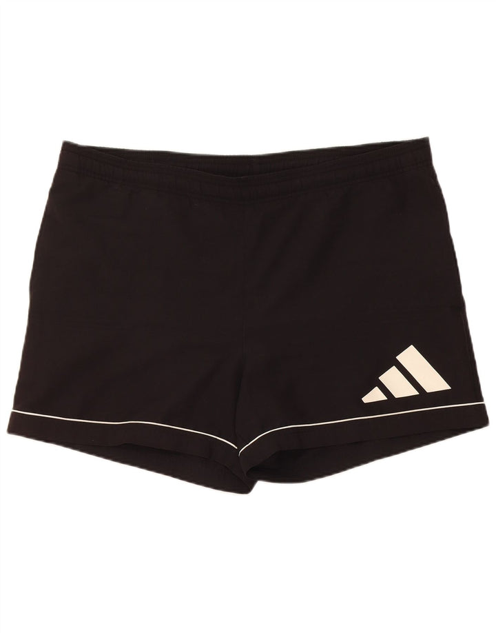 Shorts de natação masculino Adidas médio preto poliéster