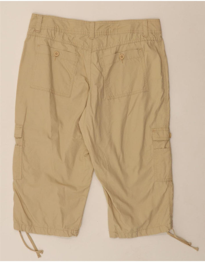 LEE Womens Riders Cargo Bermuda Shorts US 16 2XL W36 Beige Cotton Vintage Lee and Second-Hand Lee from Messina Hembry 