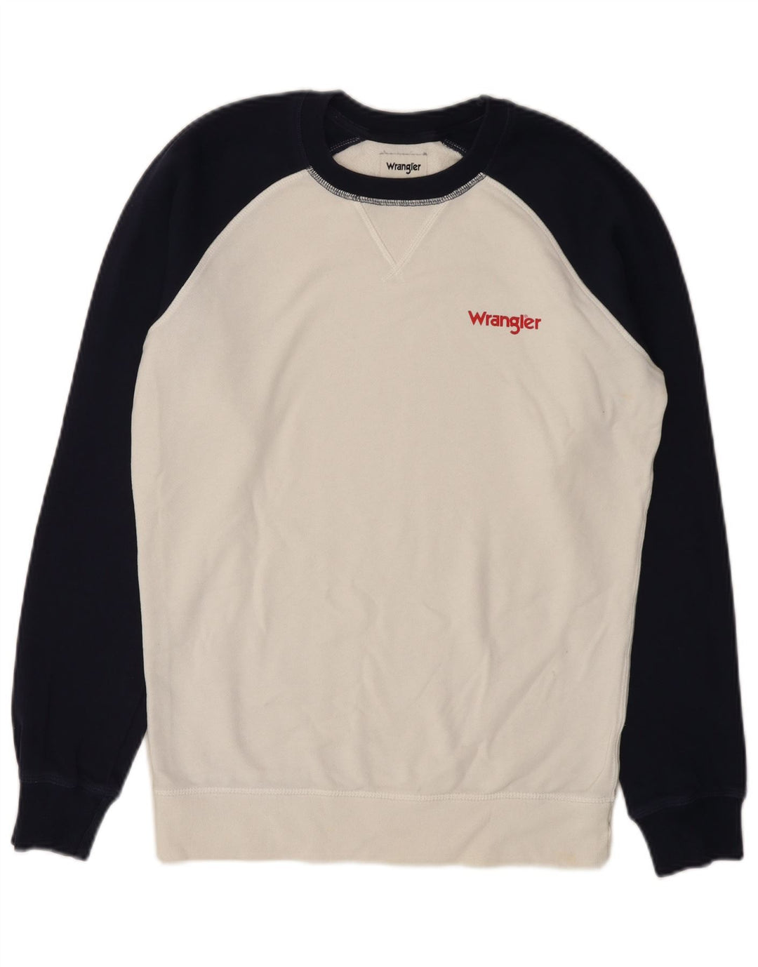 Wrangler moletom masculino jumper pequeno branco colorblock