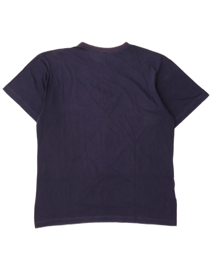 Camiseta gráfica masculina AUSTRALIAN L'ALPINA Top IT 52 grande algodão azul marinho