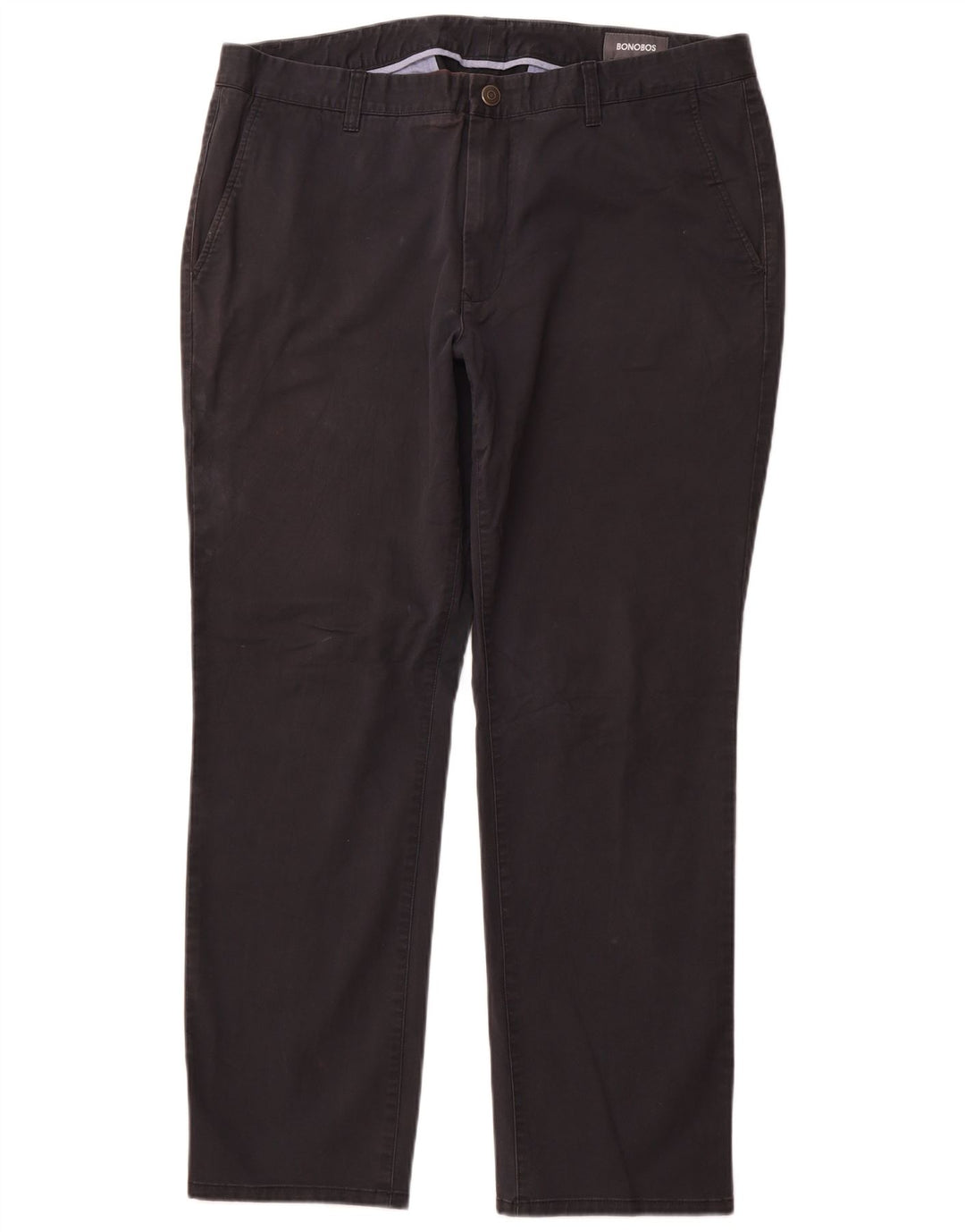 Calça chino reta masculina BONOBOS W38 L30 algodão azul marinho