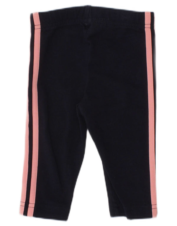 Leggings Capri Adidas Bebés Meninas 3-6 Meses Algodão Azul Marinho