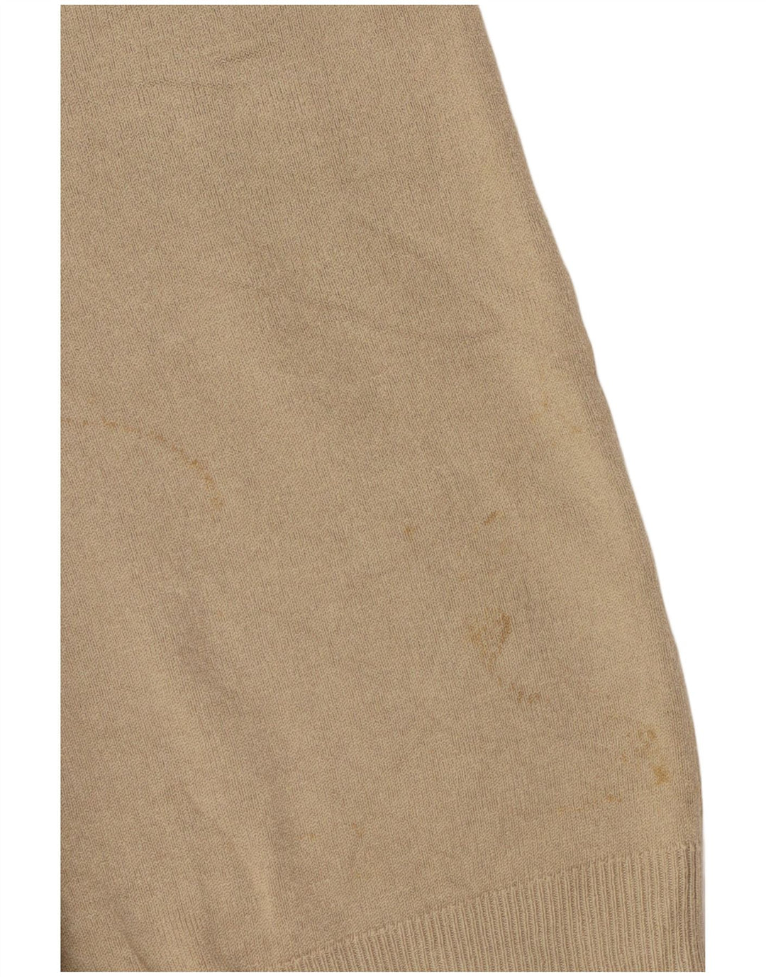 Suéter masculino Marks & Spencer Autograph com decote em V, pequeno acrílico bege