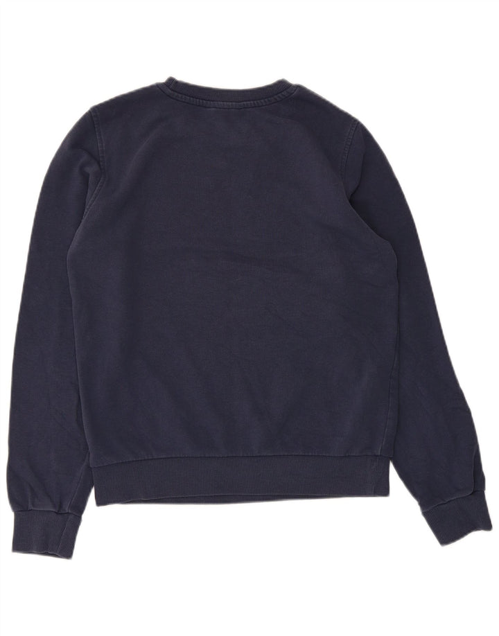 Suéter feminino Marks & Spencer UK 8 pequeno algodão azul marinho
