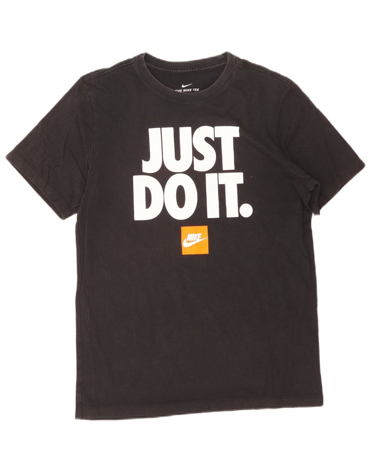 Camiseta Nike masculina gráfica Top médio algodão preto