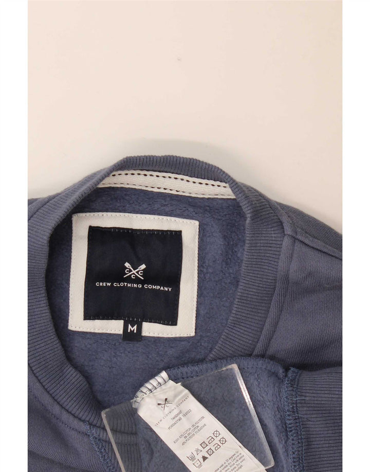 Crew Clothing Mens Moletom Jumper Médio Algodão Azul