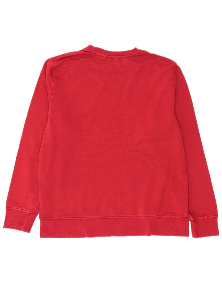 Reebok Mens Graphic Moletom Jumper Grande Borgonha