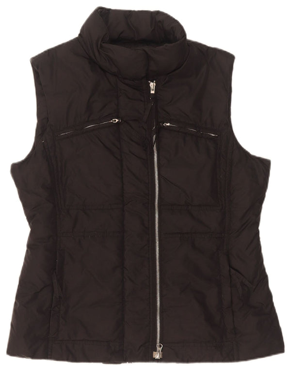 Colete acolchoado feminino Benetton UK 14 médio preto