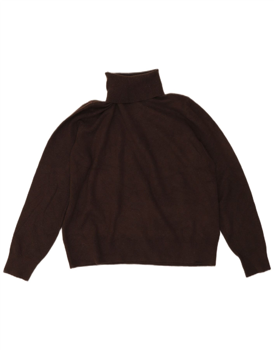 Suéter feminino Marks & Spencer com gola redonda Reino Unido 14 marrom médio