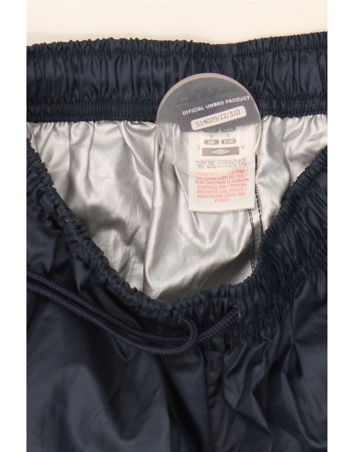 Calça de treino masculina Umbro pequena azul marinho poliéster
