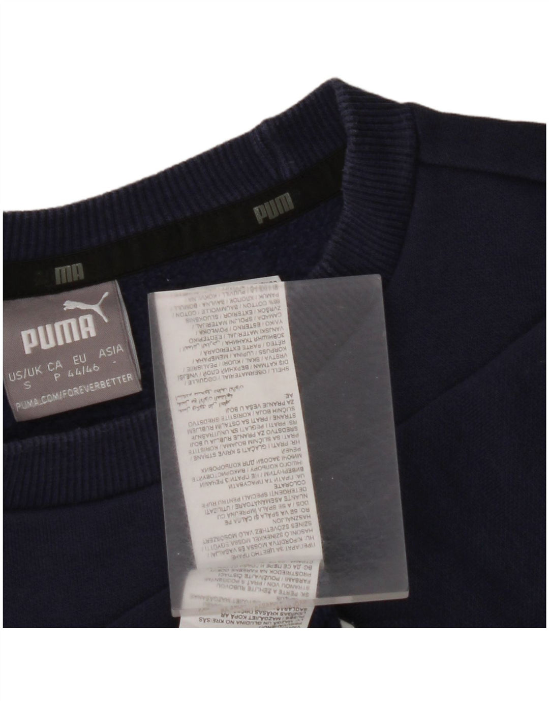 PUMA moletom masculino jumper pequeno algodão azul marinho