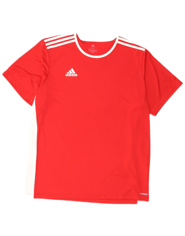 Adidas Mens Aeroready Camiseta Top 2XL Vermelho