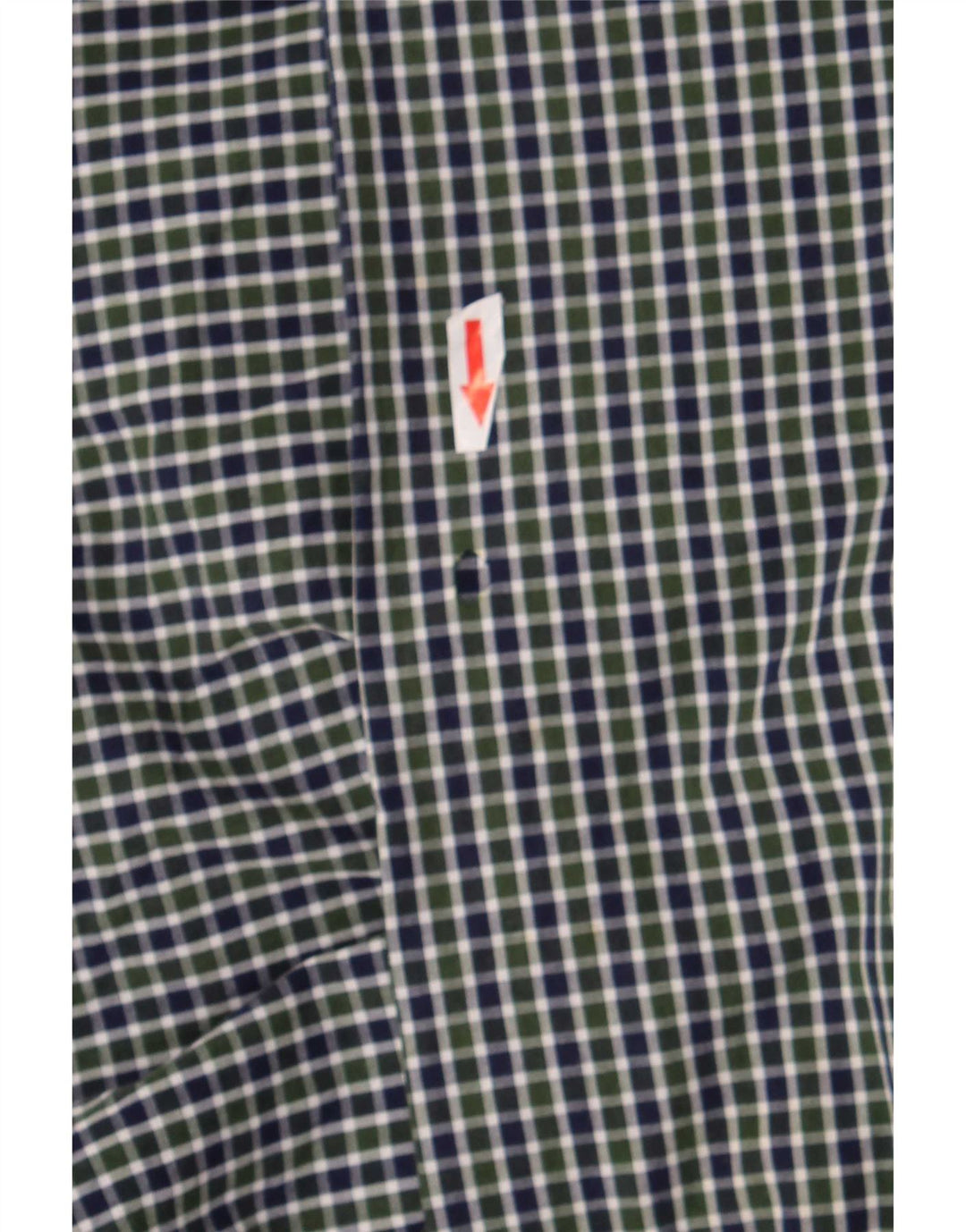 Camisa masculina Classic Fit da Chaps, algodão guingão verde médio