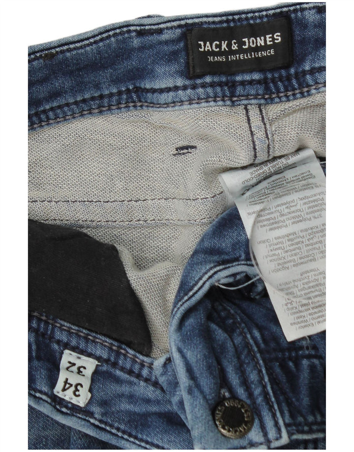 Jeans masculinos Jack & Jones Slim W34 L32 algodão azul