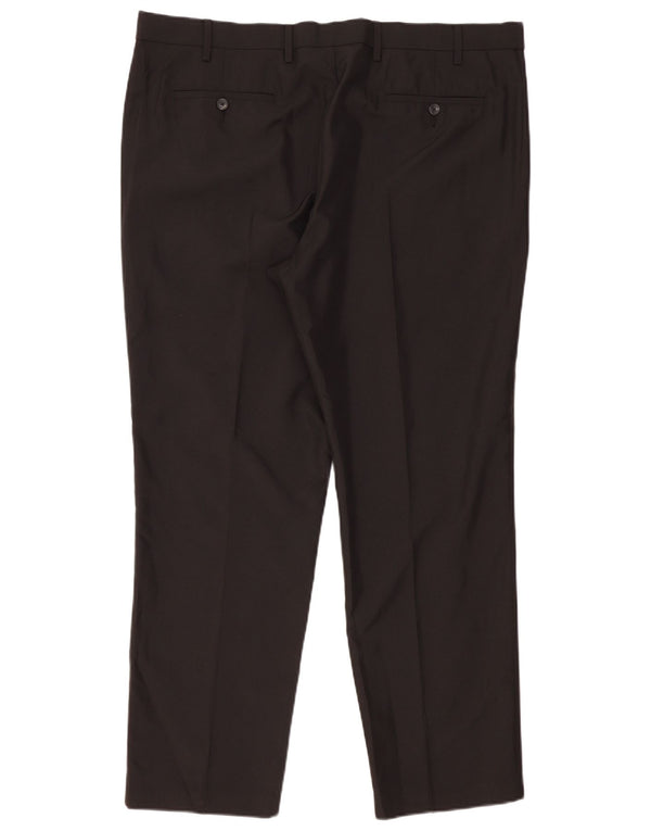 Calça masculina Marks & Spencer reta regular fit W42 L31 preta