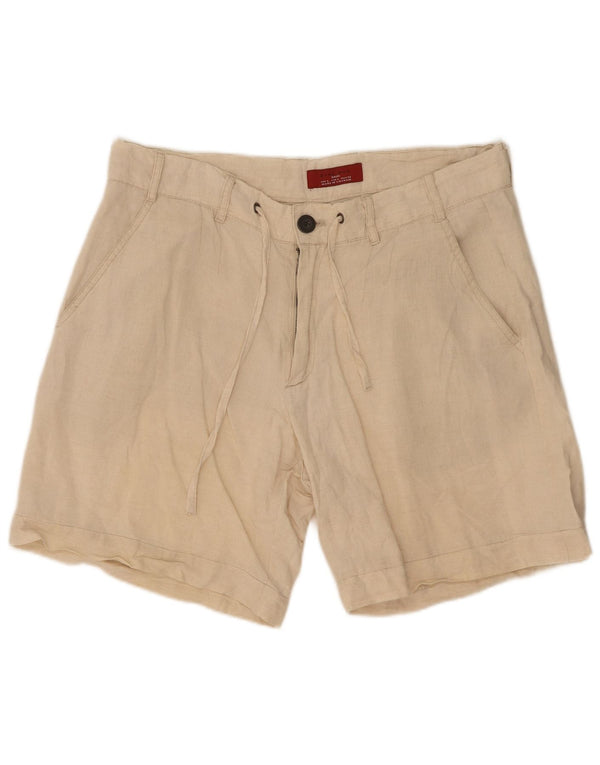 Zara Mens Chino Shorts Grande W32 Bege