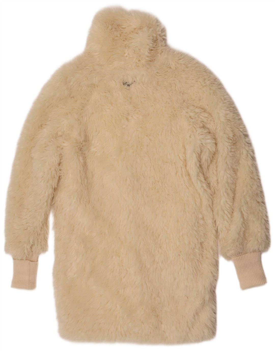 Sobretudo feminino de pele sintética Gas UK 14 médio off white