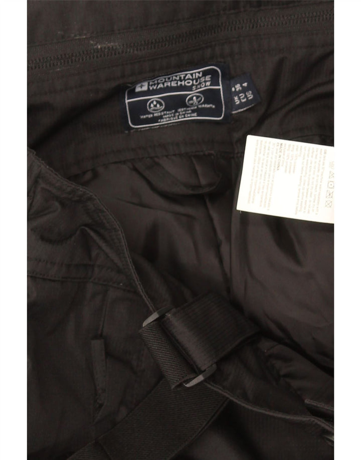 Calça de esqui feminina Mountain Warehouse Dungarees UK 8 pequena preta