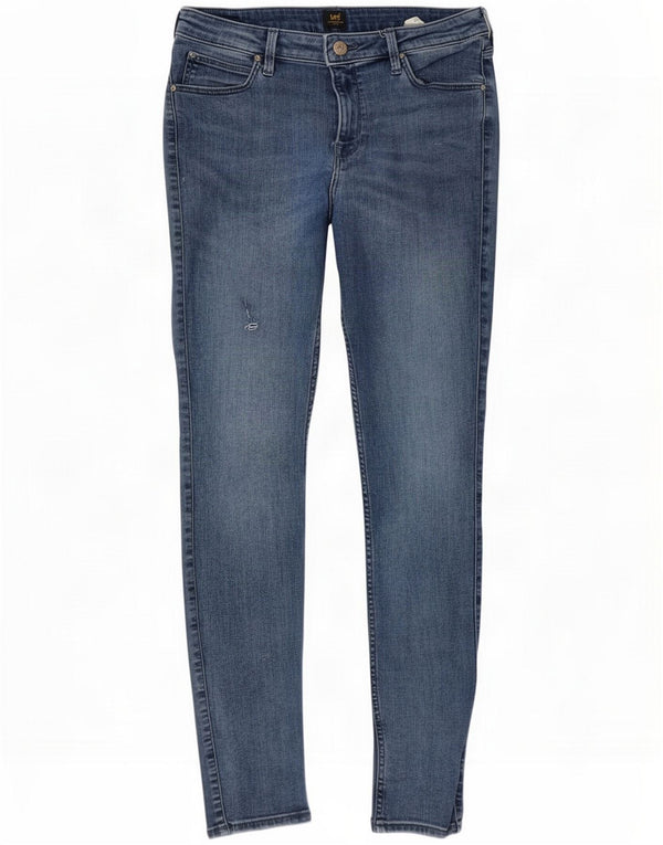Lee Womens Scarlett Skinny Jeans W32 L33 Algodão Azul