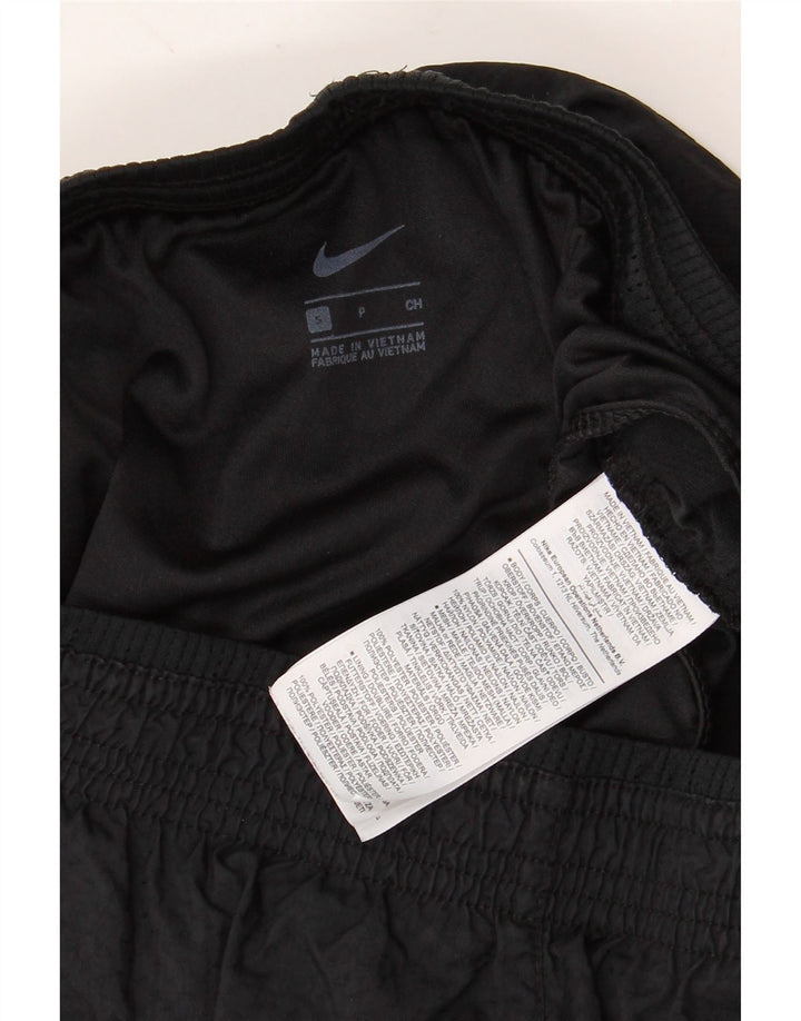 Shorts esportivos gráficos femininos NIKE UK 8 pequenos poliéster preto