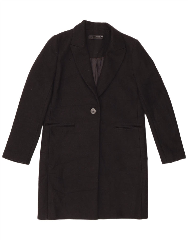 Sobretudo feminino ZARA UK 14 médio preto