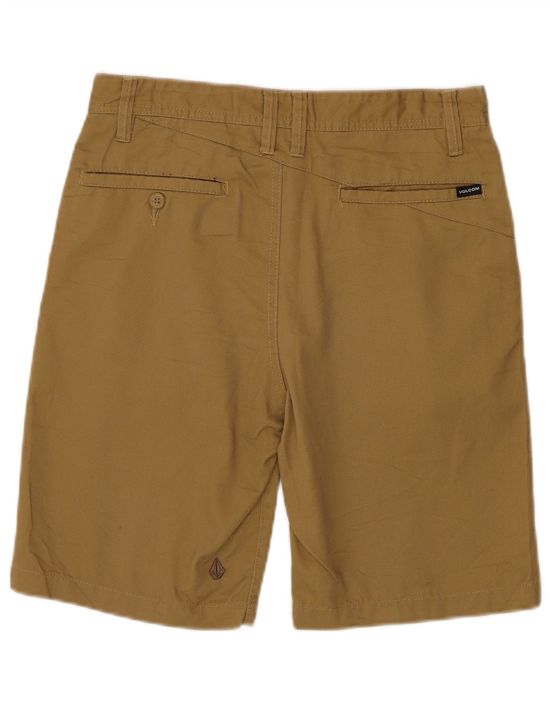 Shorts Chino Masculino Volcom W29 Pequeno Poliéster Cáqui