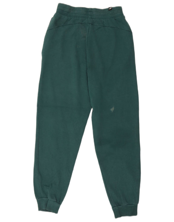 Calça de treino feminina Puma Joggers UK 6 XS algodão verde