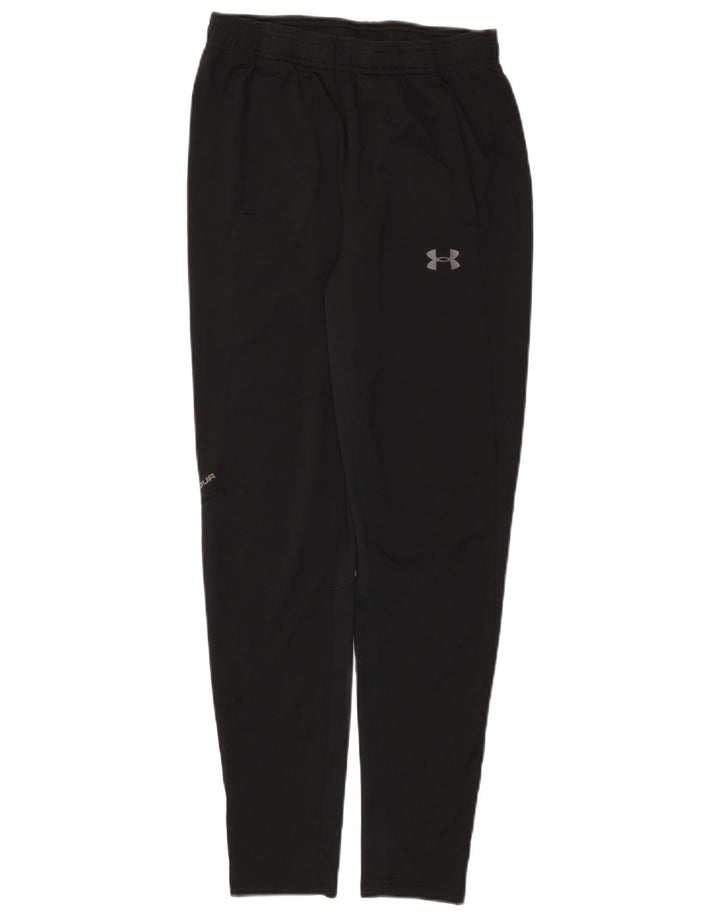 Calça de treino masculina Under Armour pequena poliéster preta