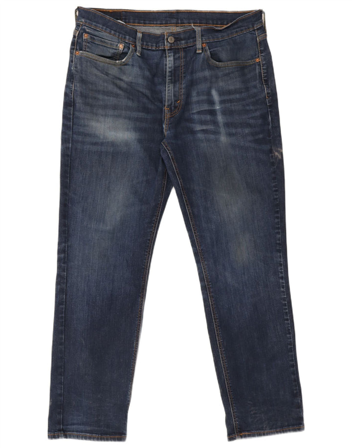 Levi's Masculino 541 Slim Jeans W36 L32 Azul Marinho Algodão
