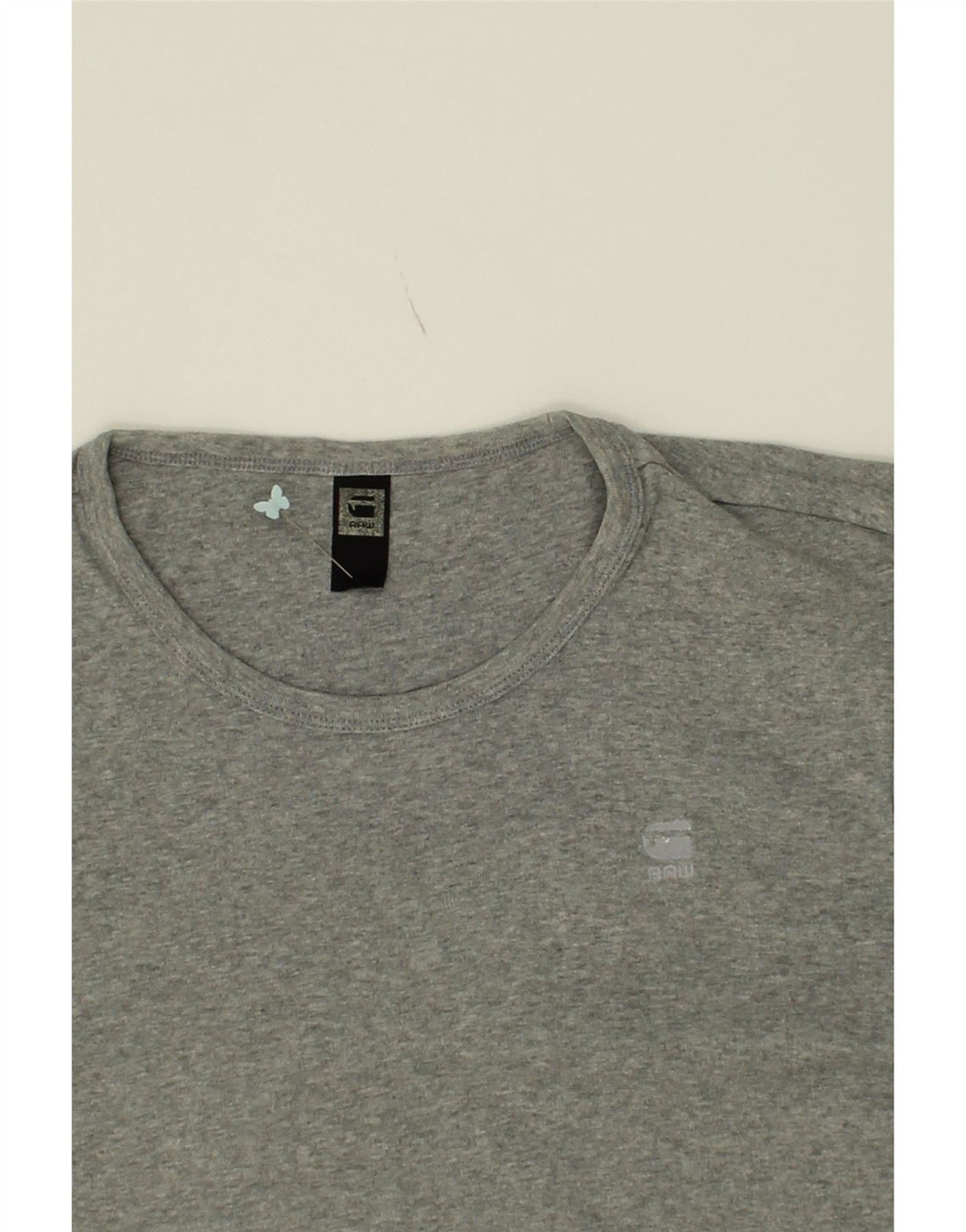 G-STAR Womens T-Shirt Top UK 14 Large Grey Cotton Vintage G-Star and Second-Hand G-Star from Messina Hembry 