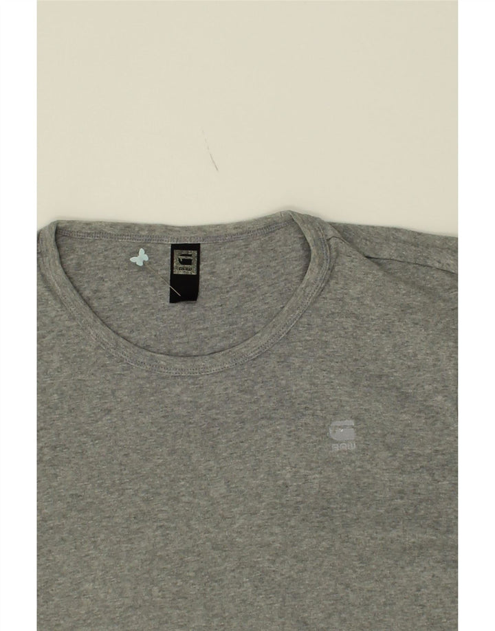 G-STAR Womens T-Shirt Top UK 14 Large Grey Cotton Vintage G-Star and Second-Hand G-Star from Messina Hembry 