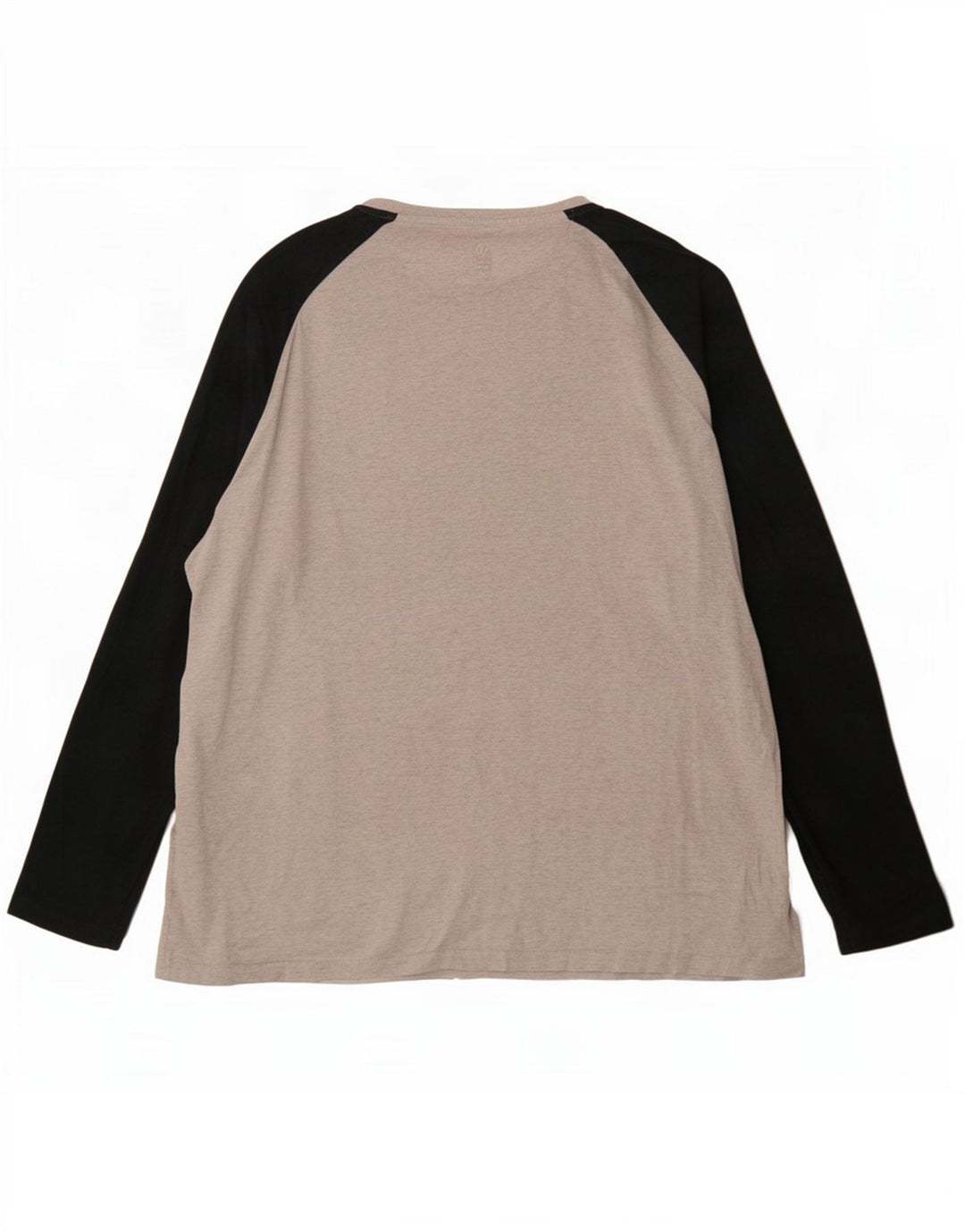 Fat Face Mens Top Manga Longa 2XL Algodão Colourblock Cinza