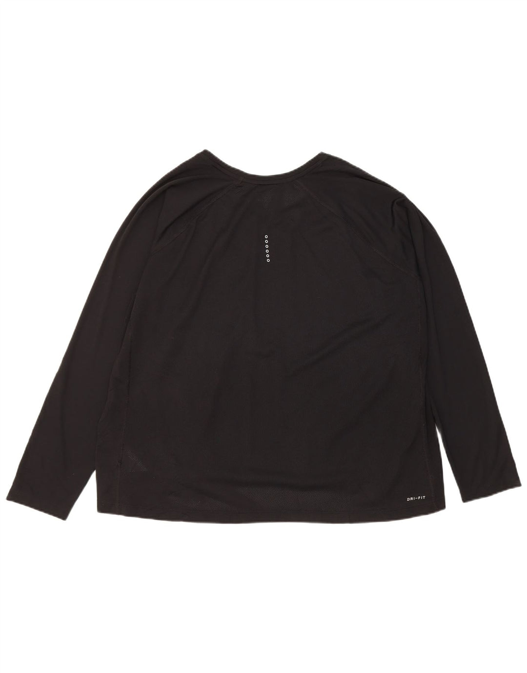 Top Nike Dri Fit Feminino Manga Longa UK 22 3XL Poliéster Preto
