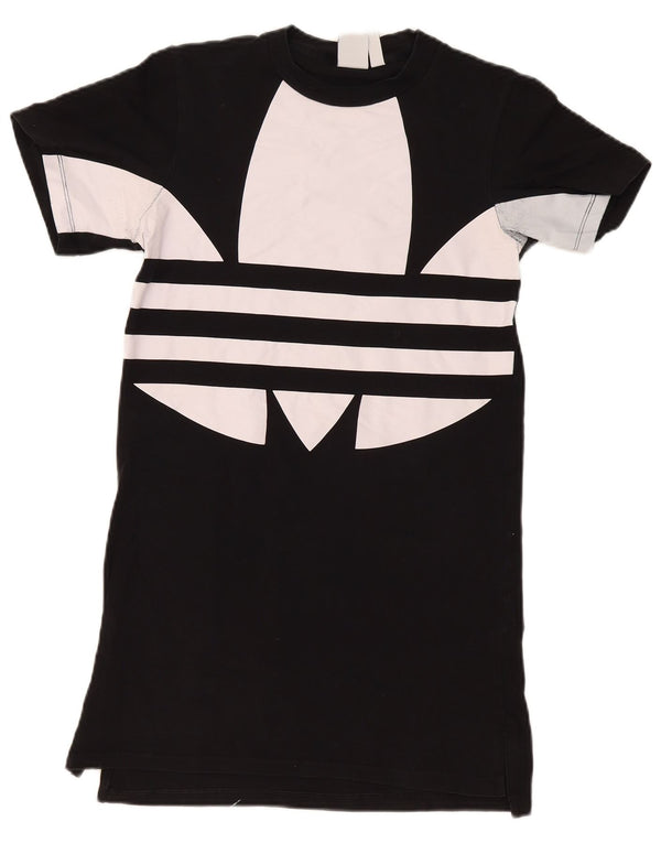 Adidas Camiseta Feminina Graphic Oversized Vestido UK 2 2XS Preto Colourblock