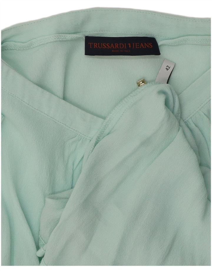 Blusa feminina Trussardi Jeans Top IT 42 verde médio