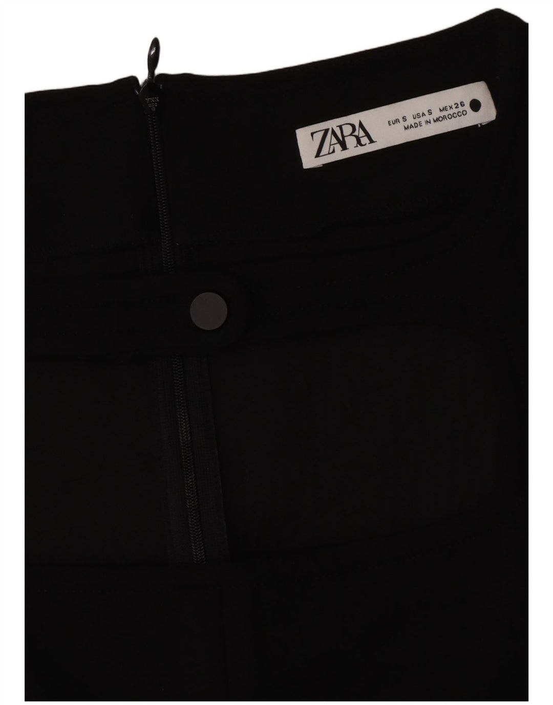 Vestido bainha feminino Zara Reino Unido 10 pequeno preto