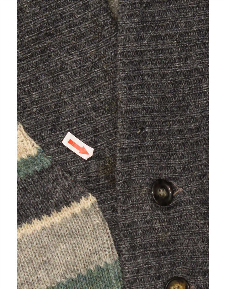 Suéter masculino Trussardi Cardigan XL listrado multicolorido