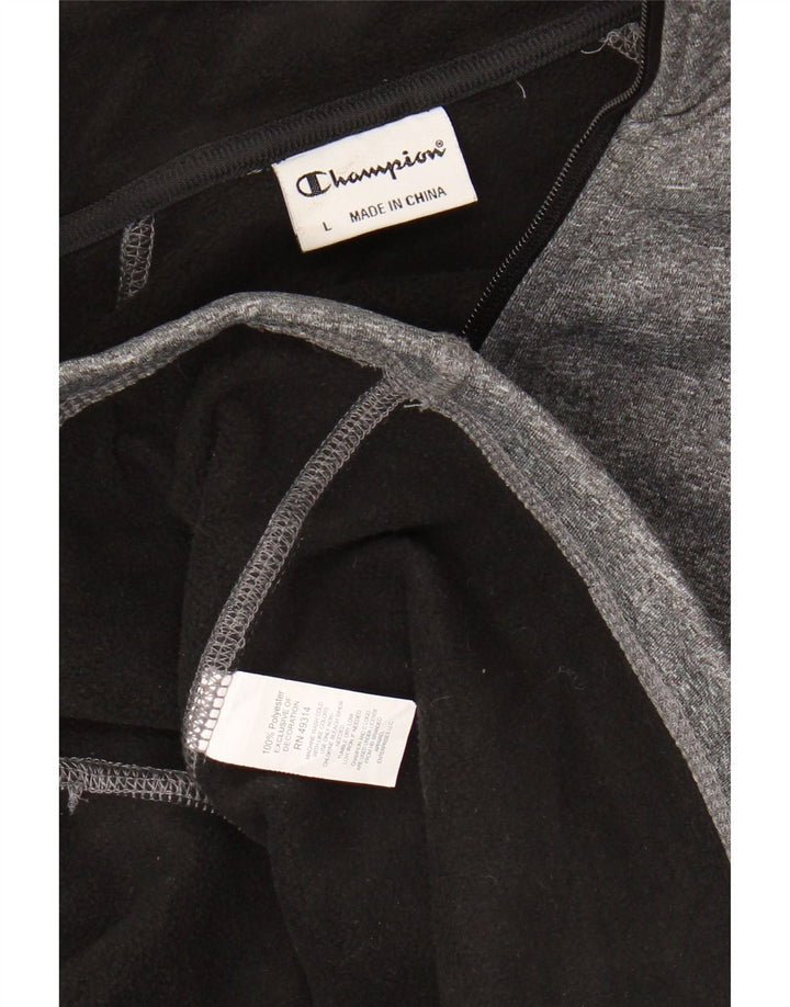 Jaqueta feminina Champion UK 16 grande poliéster manchado cinza