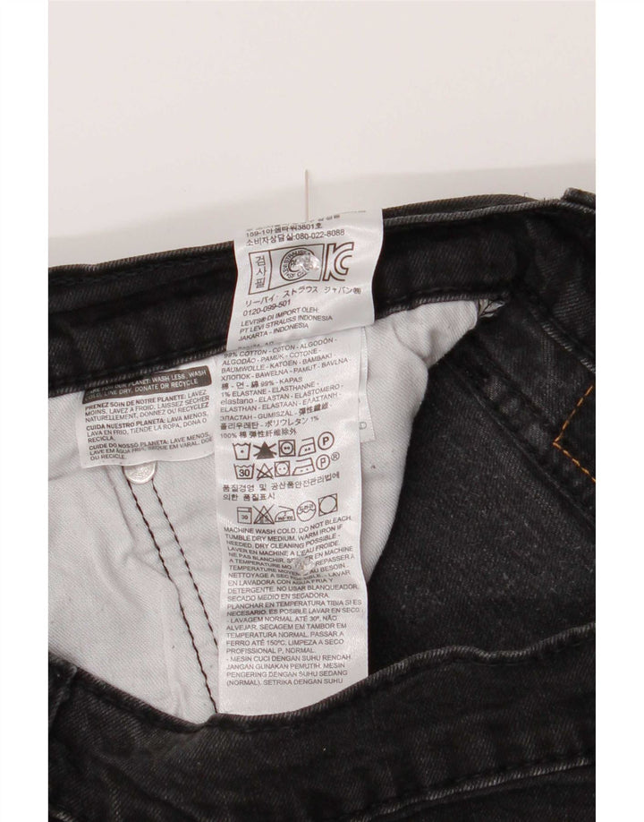 Calça jeans masculina Levi's 502 Tapered W34 L29 cinza algodão