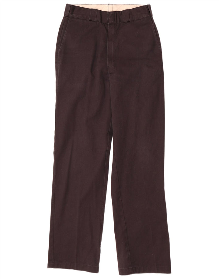 Calças Chino retas masculinas Dickies W32 L34 poliéster marrom