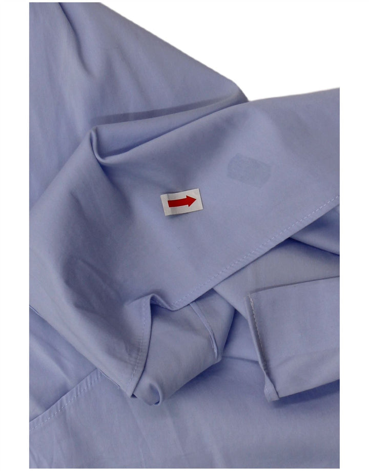 BONOBOS Camisa masculina sob medida tamanho 16 grande algodão azul