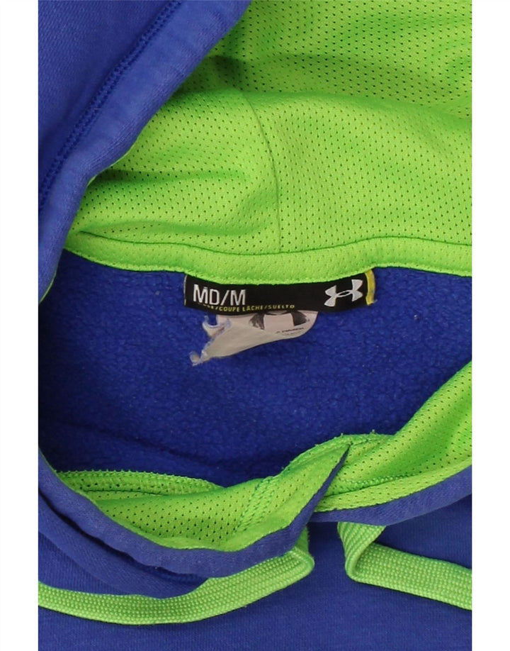 UNDER ARMOUR Suéter gráfico masculino com capuz e algodão azul médio