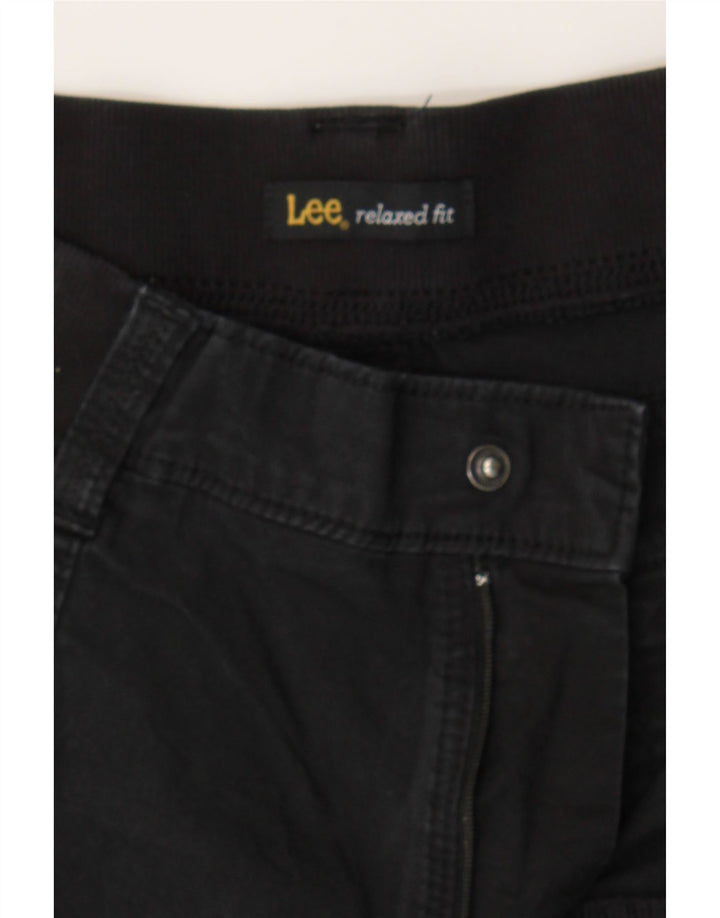 LEE Womens Cargo Capri Trousers US 16 2XL W38  Black Cotton Vintage Lee and Second-Hand Lee from Messina Hembry 