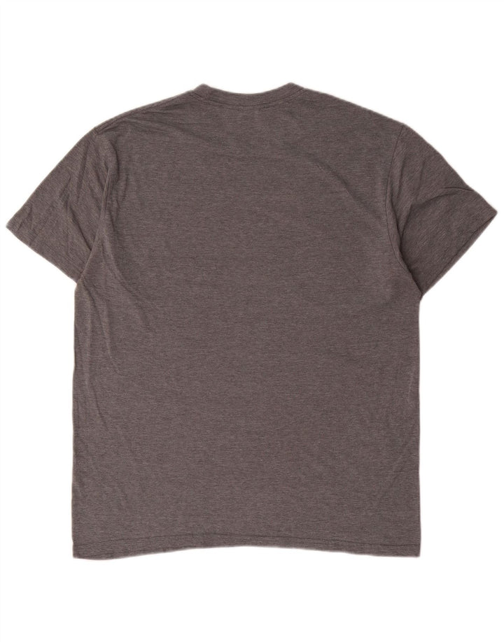 Camiseta masculina gráfica Volcom grande algodão cinza