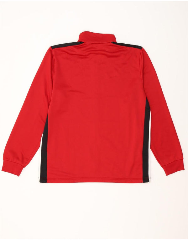 ADIDAS Mens Tracksuit Top Jacket XL Vermelho Colourblock Poliéster