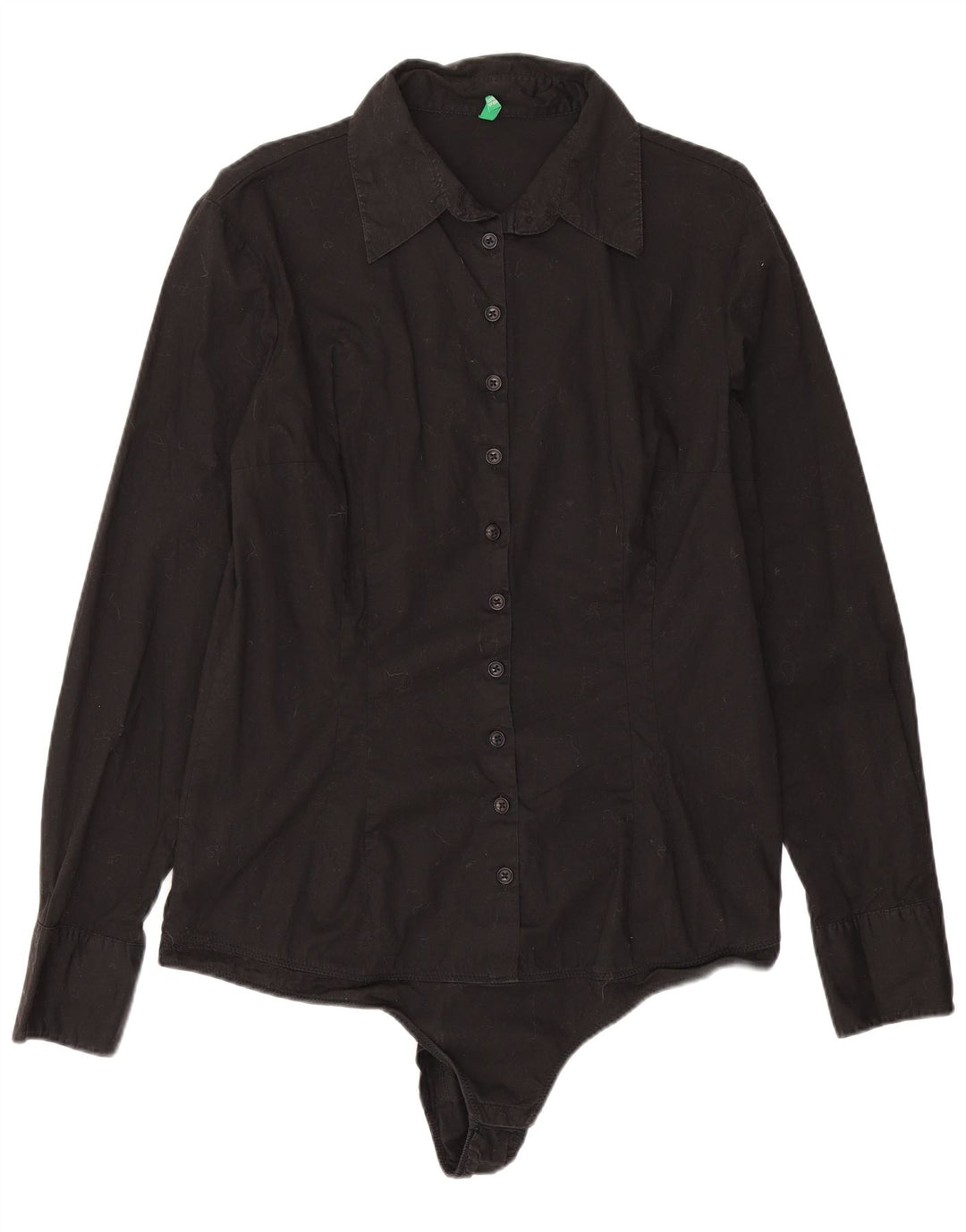 Camiseta feminina Benetton UK 14 grande algodão preto